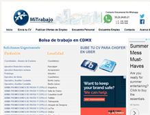 Tablet Screenshot of mitrabajo.com.mx